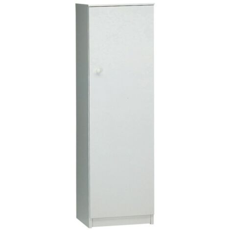 Mehrzweckschrank mit einer Tür Weiß 46x34x H147 cm (1/5)