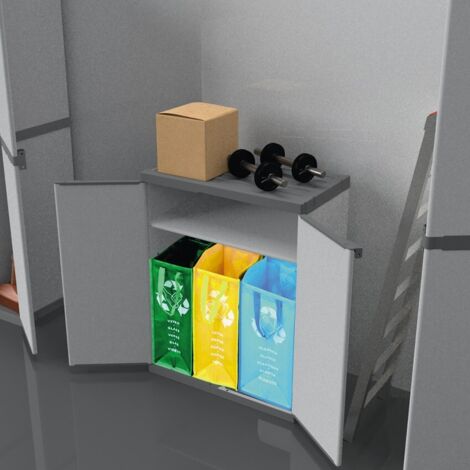 Resin-Sammelschrank für Innen- und Außenbereich 68x39,5x85