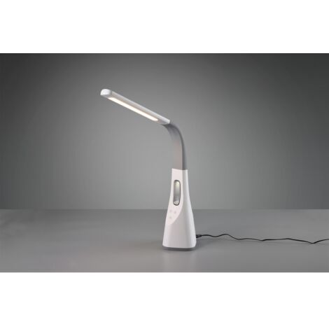 Flexible Wind-Tischlampe mit Ventilator, weiße LED-Touch-Dimmer-Trio-Beleuchtung (1/5)