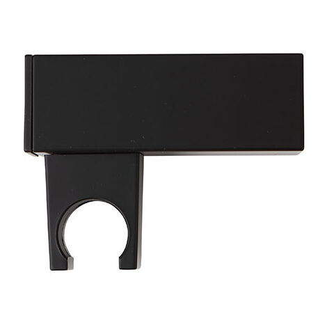 Wandhalterung für quadrische schwarze matte Duschkopfhalterung (1/2)