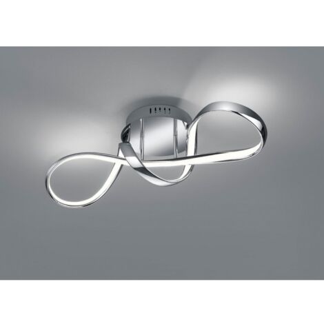 Deckenleuchte Perugia Design Bow Chrome Led Dimmer 4000k Trio Lighting (1/5)
