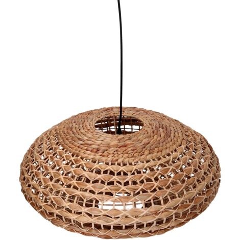 Kronleuchter aus natürlichem Rattan mit Befestigung ø60h29,5 cm (1/5)