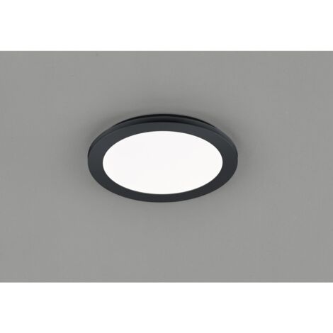 Camillus Runde Deckenleuchte Led Dimmbar Schwarz IP44 Ø26 cm Trio Lighting (1/2)