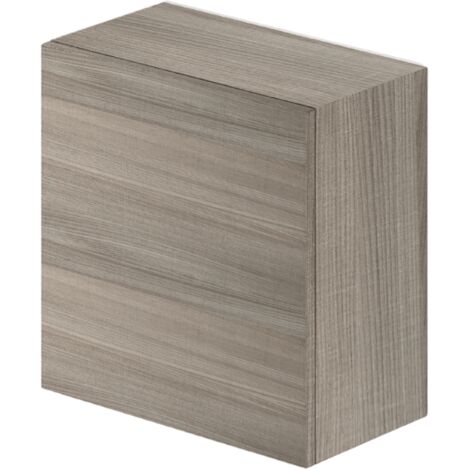 Wandschrank mit 4 Fächern und Tür in Olmo-Farbe, H60 x 60 x 30 cm (1/2)