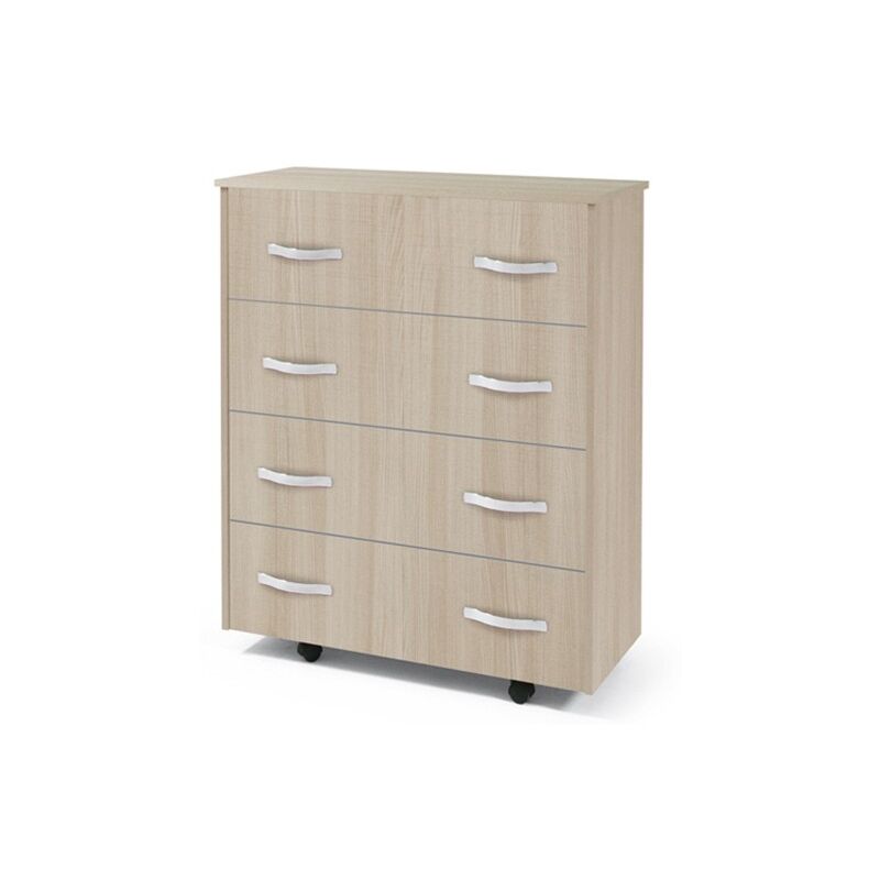 Mesa de Noche Plegable en Olmo con Base de Lamas 85x36xAlt.100 cm
