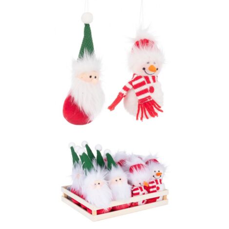 12x Pendaglio Kerry Pupazzo - Decoración Festiva de Navidad