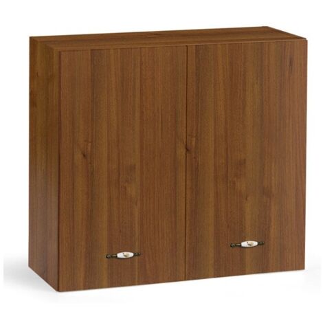 Armario de pared para cocina Nogal antiguo Cm 80x32xh 72 con 2 puertas (1/2)