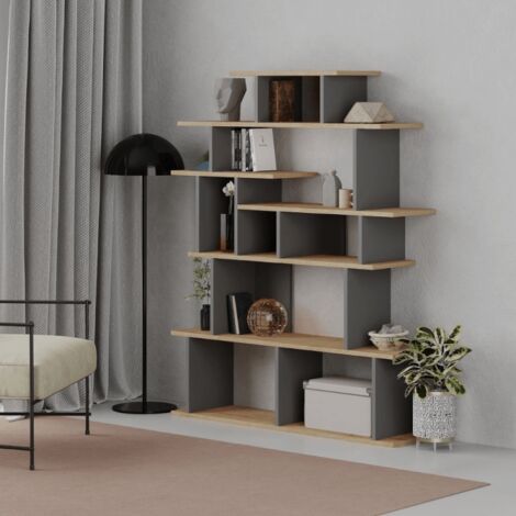 Librería de diseño Apollon en roble y antracita (1/5)