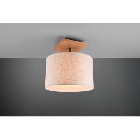 Elmau Plafón 1xE27 Niquel Y Pantalla Arena Ø35 cm Trio Lighting (1/5)
