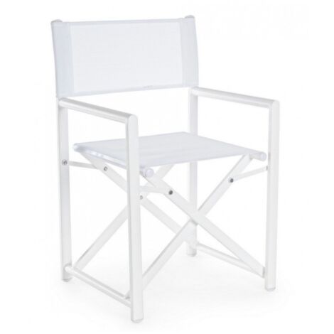 Silla de director taylor blanca Bizzotto garden plegable casa (1/5)