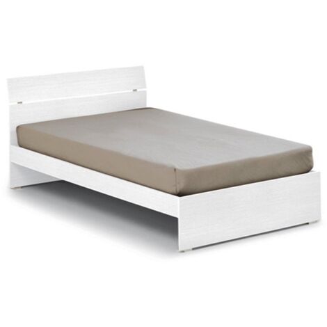 Cama doble para dormitorio en fresno blanco cm 200x171xH 98 (1/5)