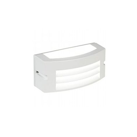 Lámpara de pared de aluminio fundido con difusor de termoplástico opalino - Luz cálida 3000°K - 10W - 840 lúmenes blanco (1/5)
