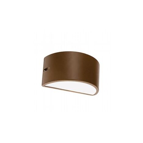 Lámpara de pared de aluminio fundido con difusor opalino - Altura de la lámpara: 145mm - Potencia máxima: 60W corten (1/3)