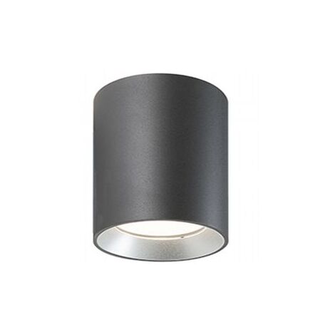 Lámpara de techo de aluminio fundido con difusor de vidrio transparente - 40W, 4240 lúmenes grafito (1/5)