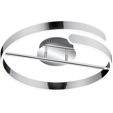 Plafón de diseño Circle Led Dimmer 4000k Parma Chrome Trio Lighting (1/3)