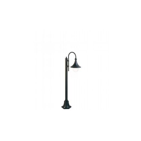 Lámpara exterior de aluminio fundido con difusor transparente - Altura máx 150mm - Potencia máx 60W negro (1/5)