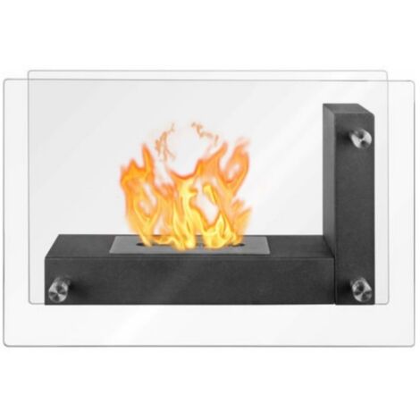 Chimenea de bioetanol de mesa Qlima FFB830 negro