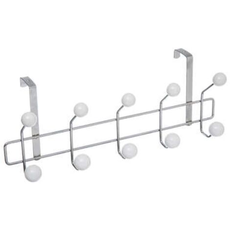 Perchero de pared con 10 ganchos L 16,5 x P 12 x H 44 cm
