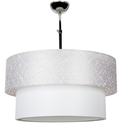 Lámpara colgante Polo MDL2749 en tela gris (1/5)