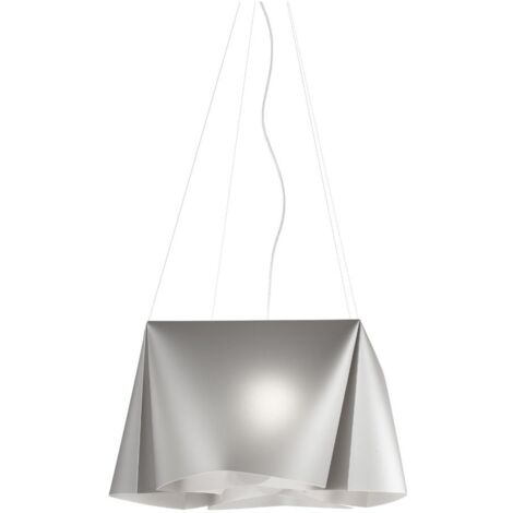 Suspensión 3 Luces Plata en Metal Cromado Cm. 59x31h (1/2)