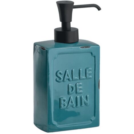 Dispensador de jabón de cerámica azul Vivienne Gedy