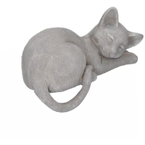 Gato resina gris 19x11,5h14,5 cm (1/5)
