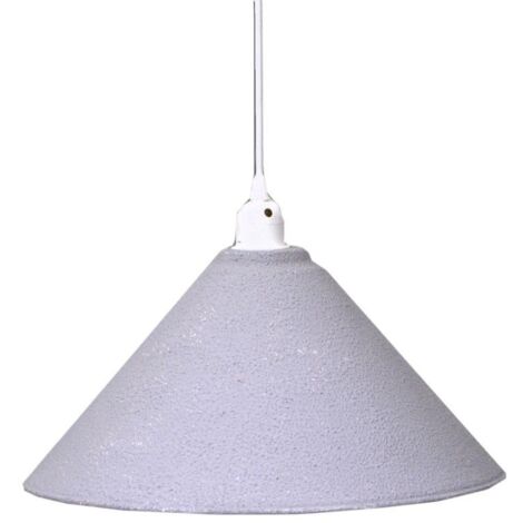 Araña vintage de metal blanco-gris con empalme cmø38,5h26