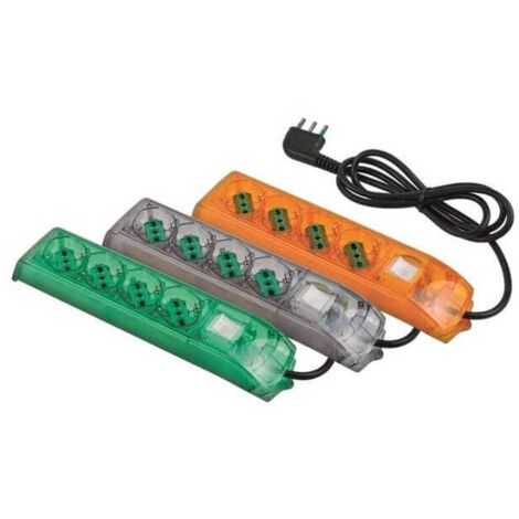 Multisocket 4 tomas 2 puertos Sk Int Multicolor Fido 410105 Fme (1/4)