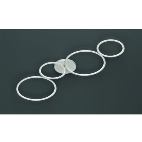 Plafón Rondo 4 Círculos Led Blanco L97 cm Trio Lighting (1/5)