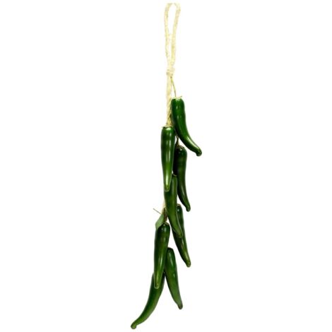 Adorno vegetal artificial guindilla trenzada 8 piezas cm10x50x3 (1/3)
