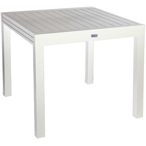 Mesa extensible de aluminio blanco Sullivan (1/5)