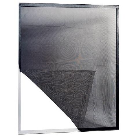 Mosquitera de ventana negra L. 130 cm x h. 150cm