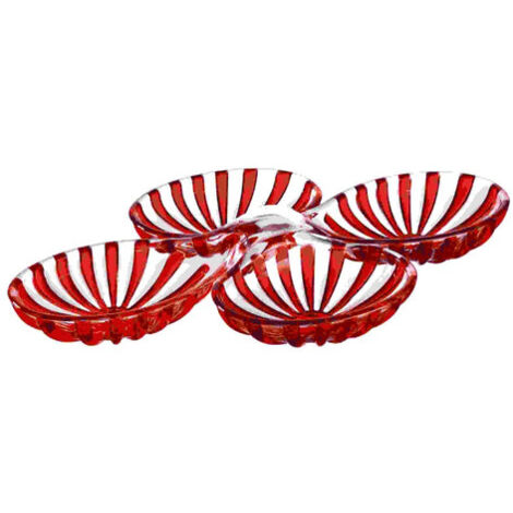 Juego de 2 bandejas rojas 'Dolcevita' (1/2)