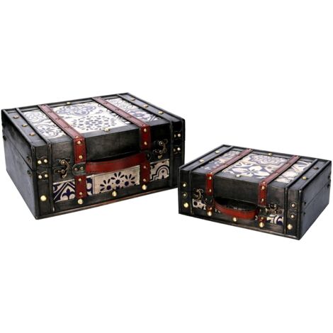 Caja madera marrón rectangular 1-2 cm36x29h17 (1/5)