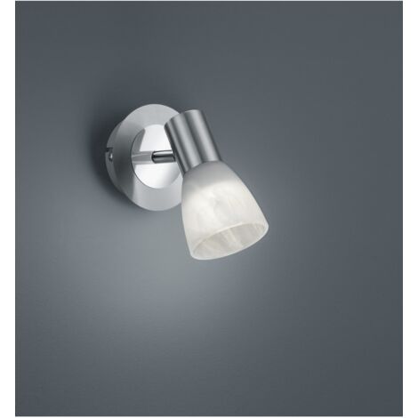 Foco orientable Levisto Níquel con pantalla de cristal Trio Lighting (1/3)