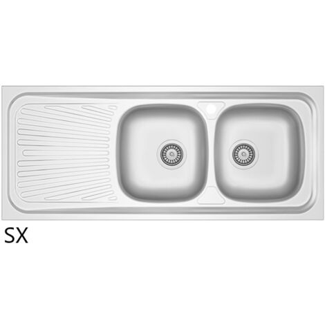 Fregadero Encimera Acero Mod. La01 Cm 120X50 (1/5)