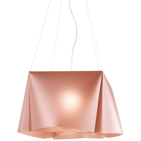 Suspensión 3 Luces Cobre en Metal Cromado Cm. 59x31h (1/2)