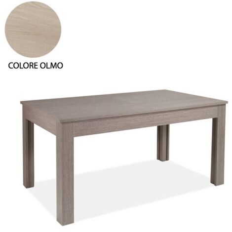 Mesa extensible en madera de melamina color olmo 160 - 320x90 cm (1/5)