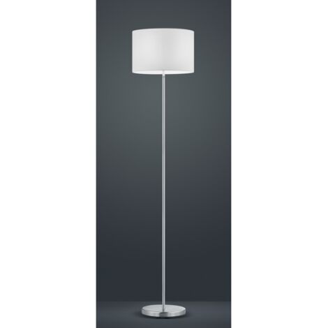 Lámpara de pie Hotel Níquel Blanco Pantalla Tela Ø35 cm Trio Lighting (1/2)