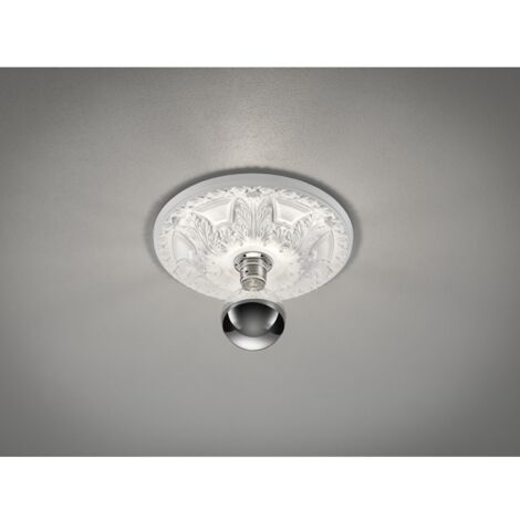 Portalámparas Lilly Estilo Clásico Escayola Pintable Rosetón Ø30 cm Trio Iluminación (1/5)