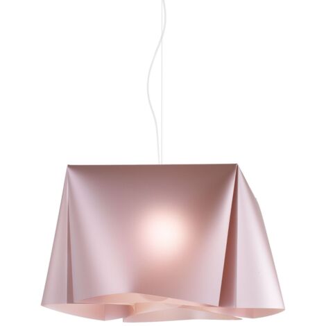 Suspensión de Metal Rosa en Metal Cromado Cm. 45x21h (1/2)