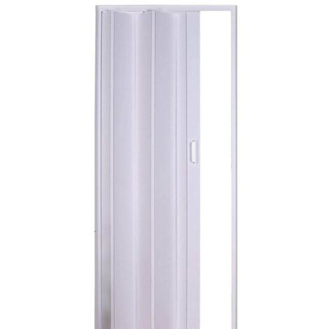 Puerta plegable blanca cm 83 x 214 h fácil instalación