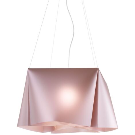 Suspensión de Metal Rosa en Metal Cromado Cm. 59x31h (1/2)