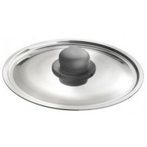 Tapa gourmet en acero inoxidable GNALI con un diámetro de 22 cm (1/3)