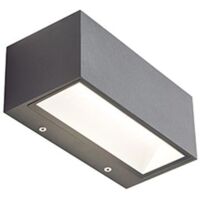 Aplique 12W Led 3000K línea caja grafito