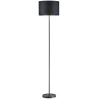 Hostel Lámpara de Pie Metal Negro-Oro Alt. 160 cm Ø35 cm Trio Lighting