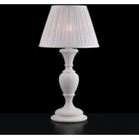 Lámpara grande en madera y pulpa de madera raída blanca 57 cm