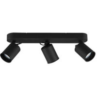 Plafón 3 Focos GU10 Orientables Pago Nero Trio Lighting