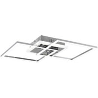 Venida Chrome Square Led Plafón 25w 4000k Dimmer Trio Lighting