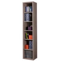 Librería de 5 estantes en color roble Cm. 36 x 44 x h.217